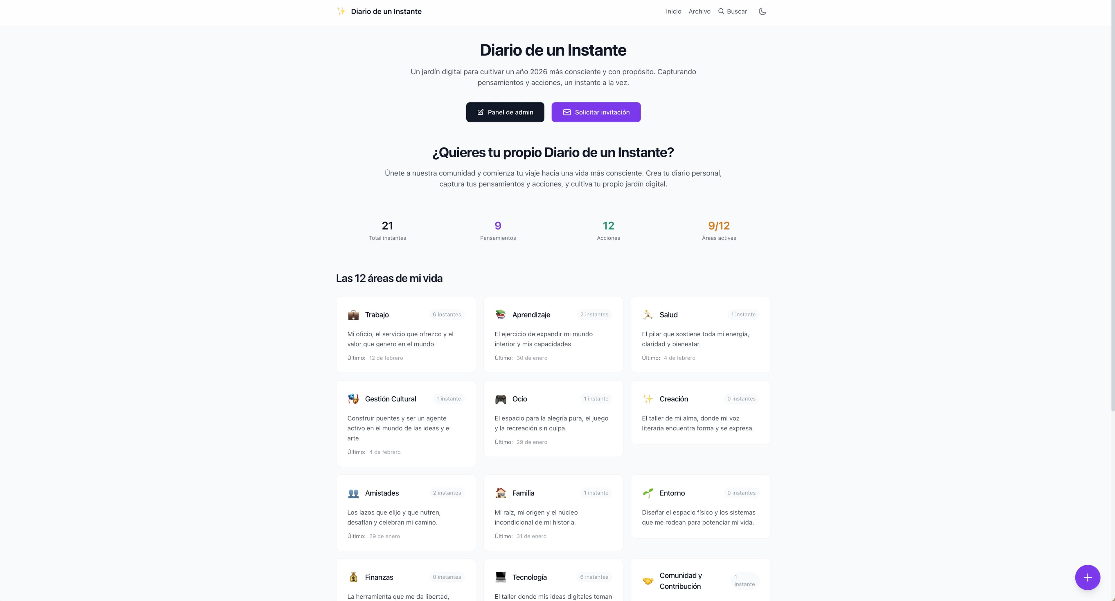 Diario de un Instante